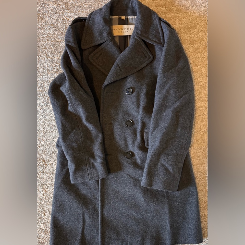 Burberry Men’s Double Breasted Wool Coat
